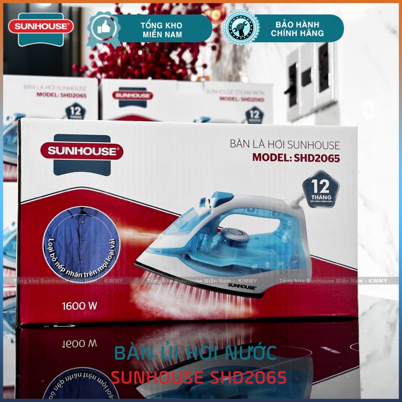 Bàn ủi hơi nước Sunhouse SHD2065 -1600W - Bảo hành 12 tháng